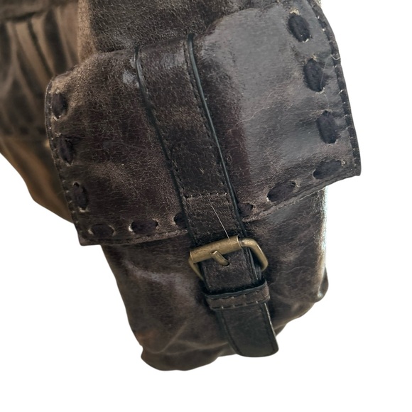 Sondra Robert Squared Vintage Faux Leather Black Rare Shoulder Bag Purse EUC - Picture 5 of 16